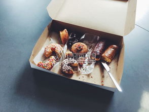 纸盒里的甜甜圈商用正版图片下载 图片ID 1646349 正版图片